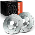 Front Drilled Brake Rotors for Chevy Impala, Buick LaCrosse (2012–2013)
