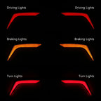 Rear Saddlebag Turn Brake Light Accents for Honda Goldwing GL1800 (2018-2025)