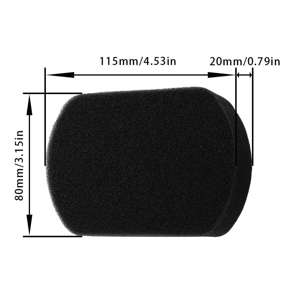 Set of 5 Black Sponge Air Filters 227-36002-03 for EY15 EY20 (Garden Engines)