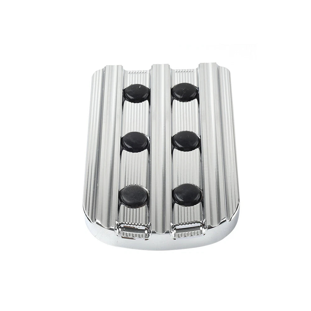 Chrome Large Brake Pedal Pad for Harley Touring Street Road Glide Softail (2014–2023)