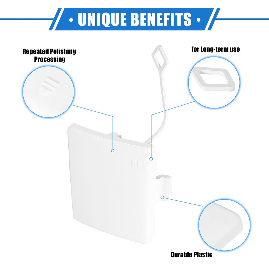Tow Hook Eye Hole Cover Cap for Mercedes-Benz R350 (2011–2012) White