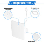 Tow Hook Eye Hole Cover Cap for Mercedes-Benz R350 (2011–2012) White