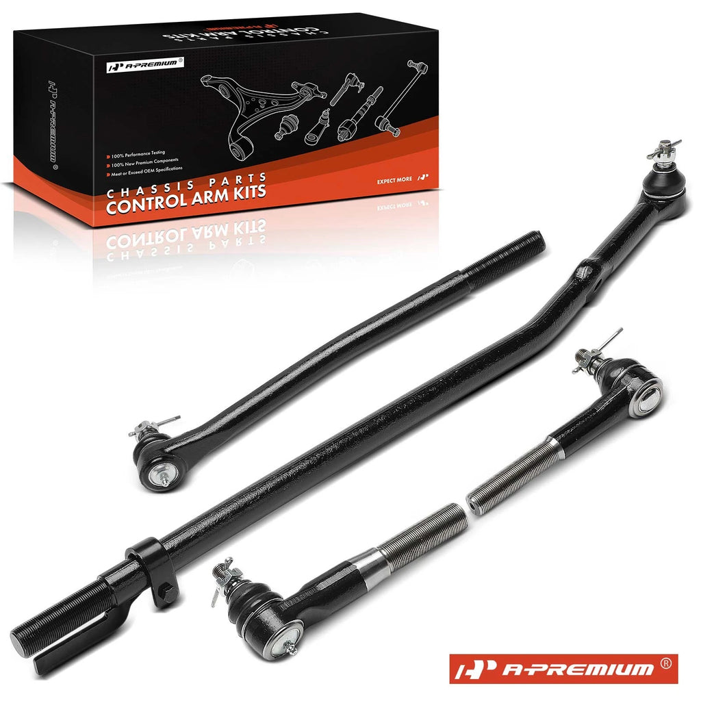 Set of 4 Front Inner Outer Tie Rod Ends for Ford F-250/F-350 Super Duty