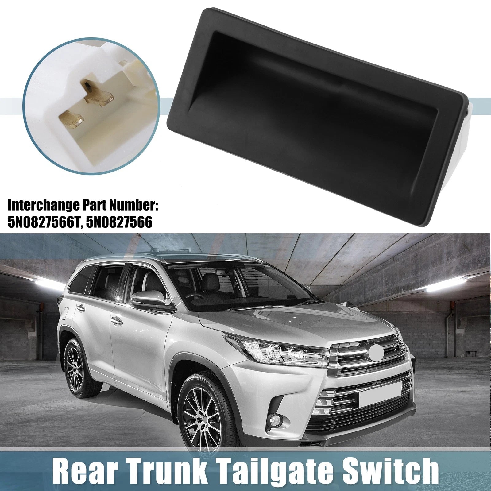 5N0827566T Rear Trunk Tailgate Switch for Volkswagen Jetta (2010–2018)