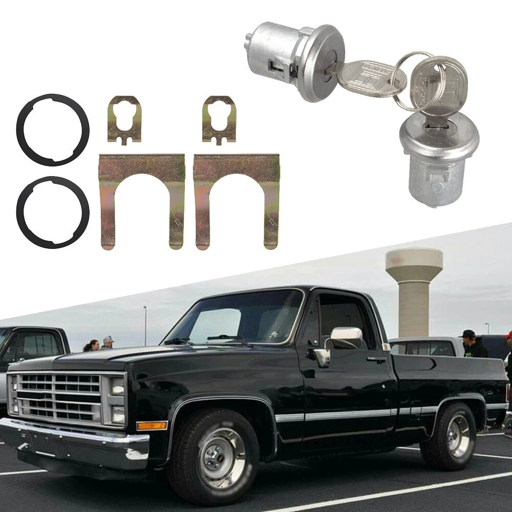 Door Lock Cylinder with Keys for Chevy C10 C20 C30 1500 SUV