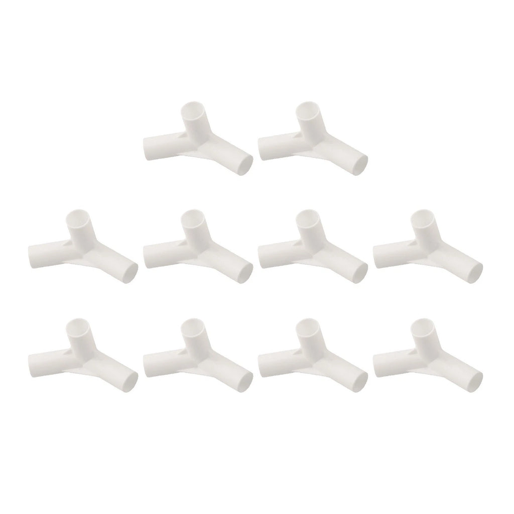 10pcs Tent Pole Tee Connectors for Camping Tents (I.D. 16mm)