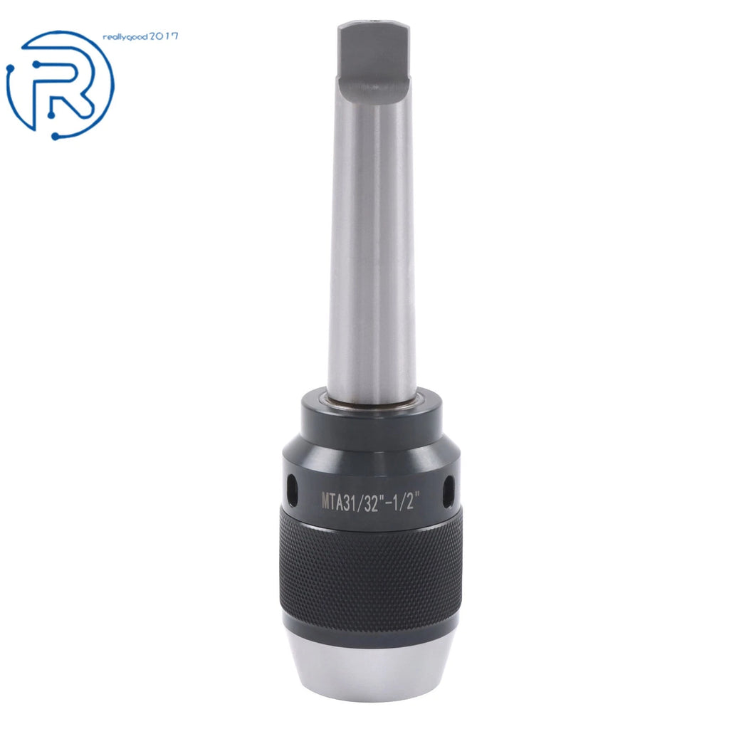Keyless Steel Drill Chuck 1/32"-1/2" Taper 3 MT3 Integral Shank
