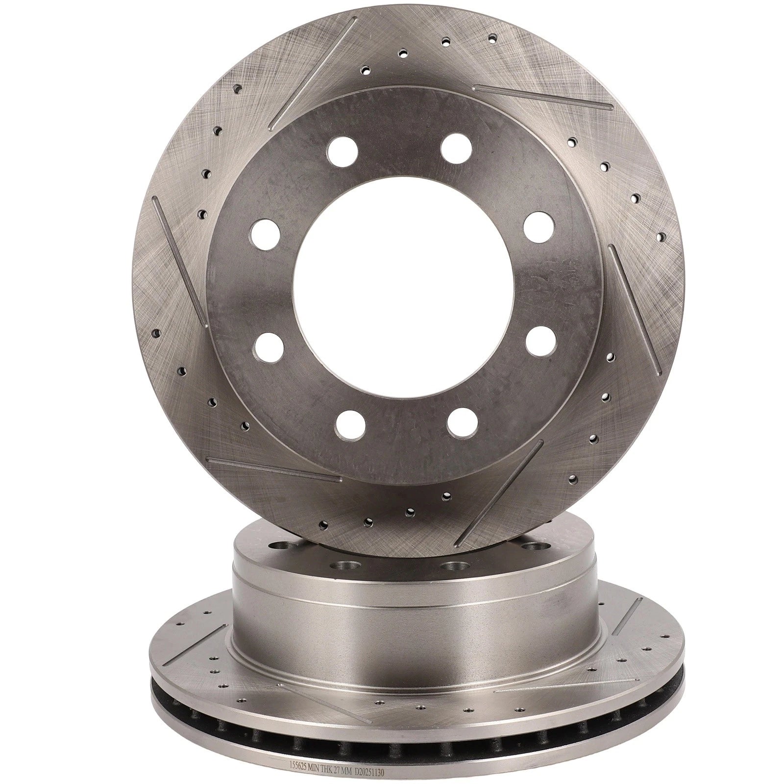 Rear Drilled Brake Rotor & Pads for Chevrolet Avalanche 2500 GMC Yukon XL (2001–2006)