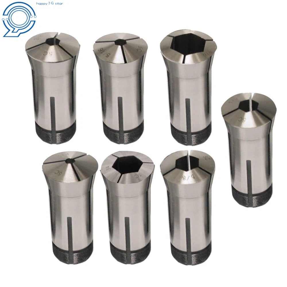 7Pcs 5C Hex Collet Set for Automotive (TIR 0.0006)