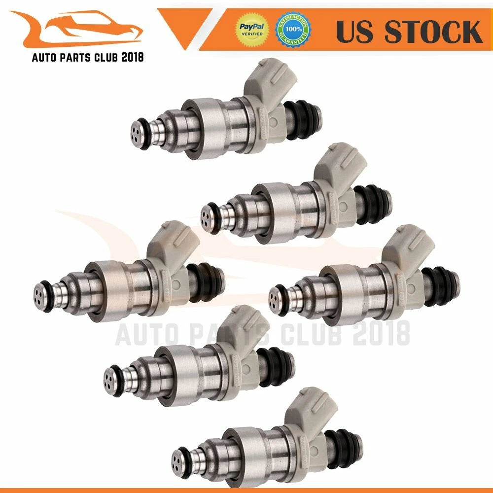 Set of 6 Fuel Injectors for Toyota Camry T100 (1992–1998)
