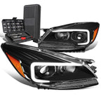 LED DRL Tube Projector Headlights for Ford Escape (2013–2016)