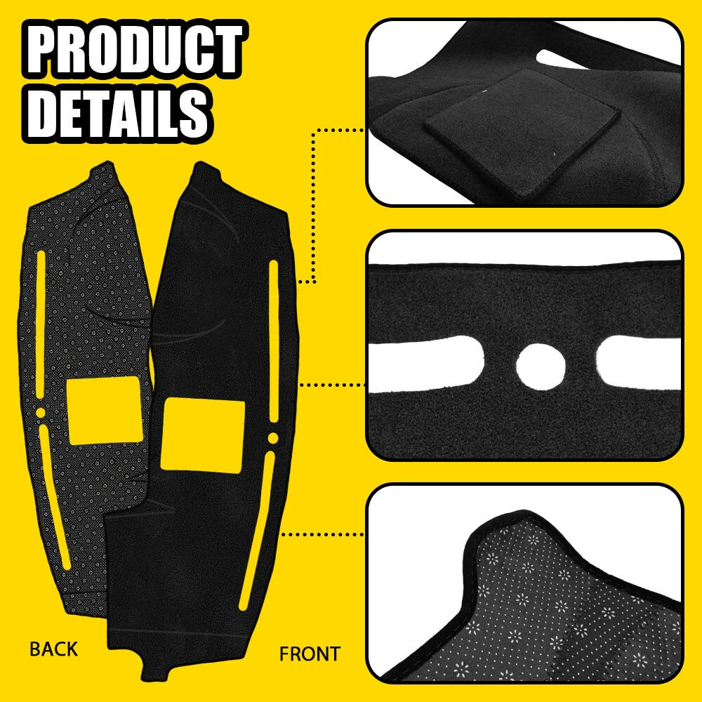 Dashboard Cover for Ford F150 (2015–2018) Black Dashmat