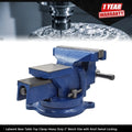 Heavy Duty 5" Bench Vise with Anvil for Workbench (Fits Most Models)