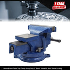 Heavy Duty 5" Bench Vise with Anvil for Workbench (Fits Most Models)