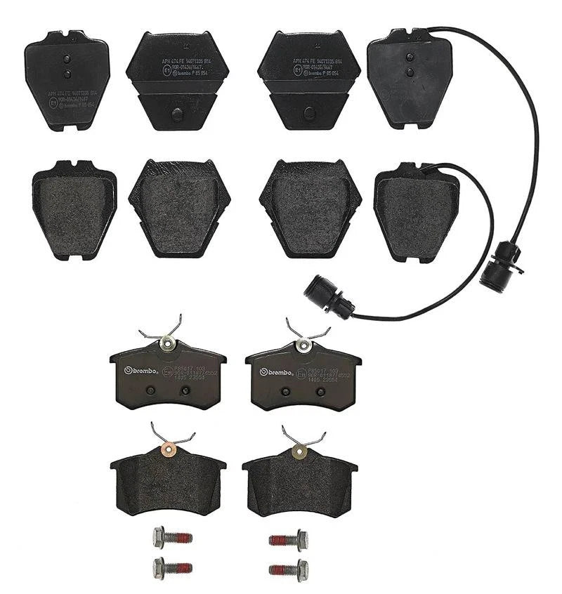 Brembo Low-Met Brake Pad Set for Audi A4 Quattro S4 VW Passat (2000–2008)