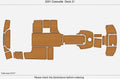 EVA Foam Teak Deck Floor Mat for Caravelle Deck 21 (2001)