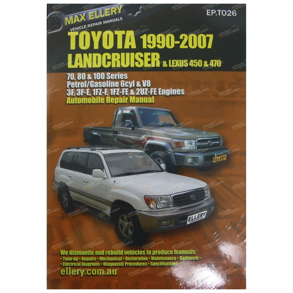 Workshop Repair Manual /  / Workshop Repair Manual for Toyota Landcruiser (1990–2007)