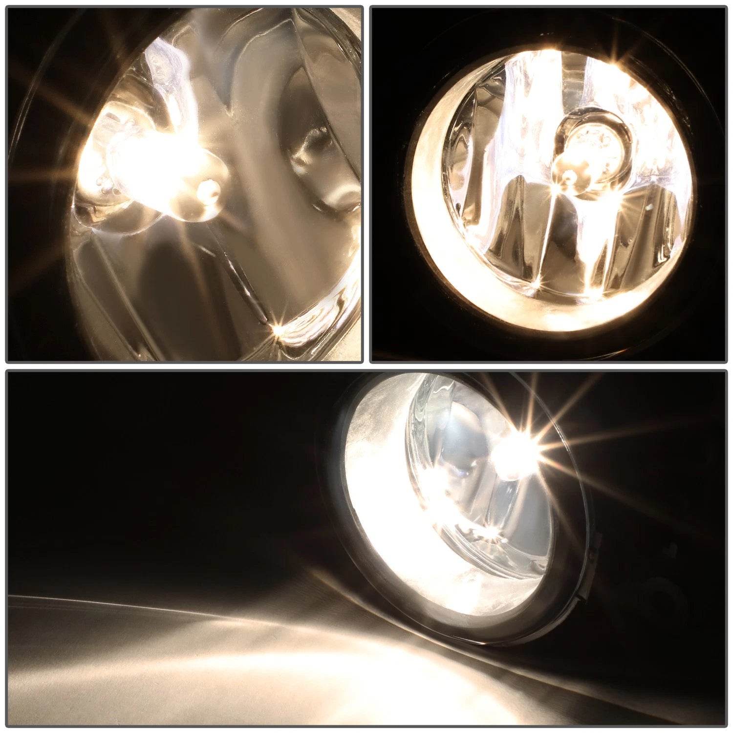 Clear Lens Fog Light Lamps Pair for Ford Navigator Mustang Focus (2005–2022)