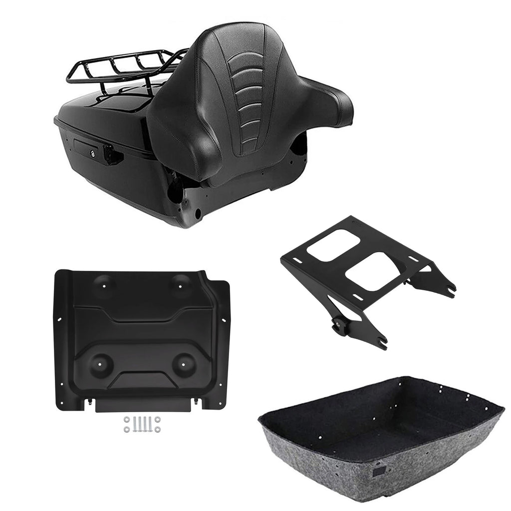 Trunk Luggage Backrest Mount Rack Plate for Harley Touring (2014–2026)