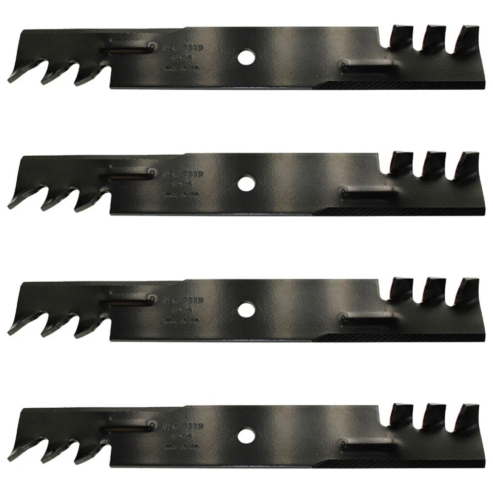Set of 4 Toothed Mower Blades for Encore (Replaces 363291)