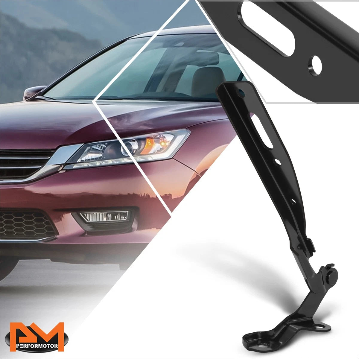 Passenger Side Steel Engine Hood Hinge for Honda Accord (2013–2015)