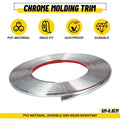 Silver Chrome Moulding Trim for Car Window Door Bumper (Universal Fit)