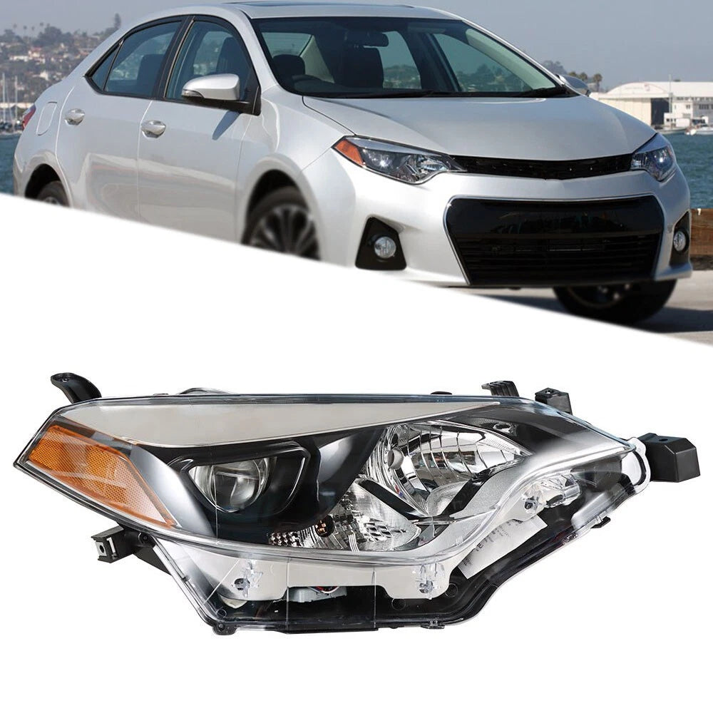 Headlight Assembly for Toyota Corolla (2014–2016) RH Passenger Side Halogen