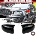 Carbon Look Mirror Cover Caps for Jeep Grand Cherokee WK/Dodge Durango (2011–2020)