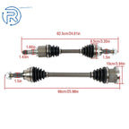 Set of 2 CV Axle Assemblies for Infiniti G37 G35 (2007-2013)