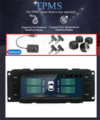 6.8" Android 13 Stereo Radio GPS Navigation for Jeep Chrysler Dodge (2011-2023)