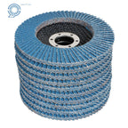 Set of 10 Zirconia Flap Discs 4-1/2" for Sanding and Grinding