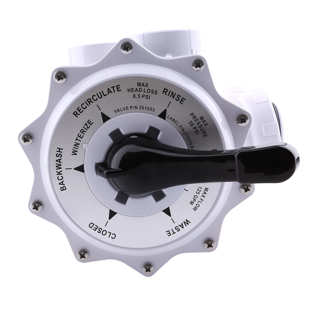 6-Way Valve for Pentair Quad DE Filter 261055 (QUAD60–QUAD100, 2000–2000)