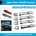 Set of 4 Chrome Door Handle Covers for Mitsubishi Triton MN ML (2006–2014)