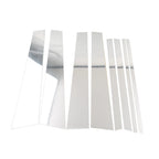 8PCS Pillar Post Window Trim for Honda Pilot Ridgeline (2016–2022) Silver