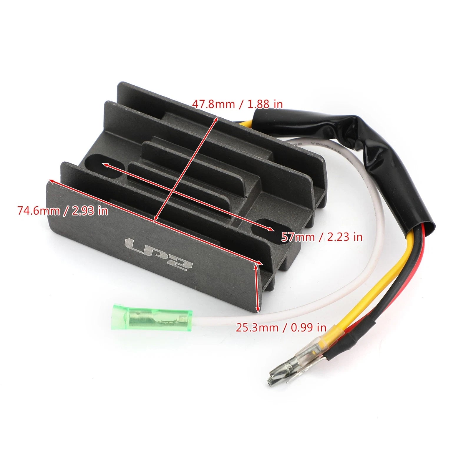 Rectifier / Regulator for Suzuki DF9.9B, DF15A, DF20A (1999–2006) 32801-94J00 32800-94J10