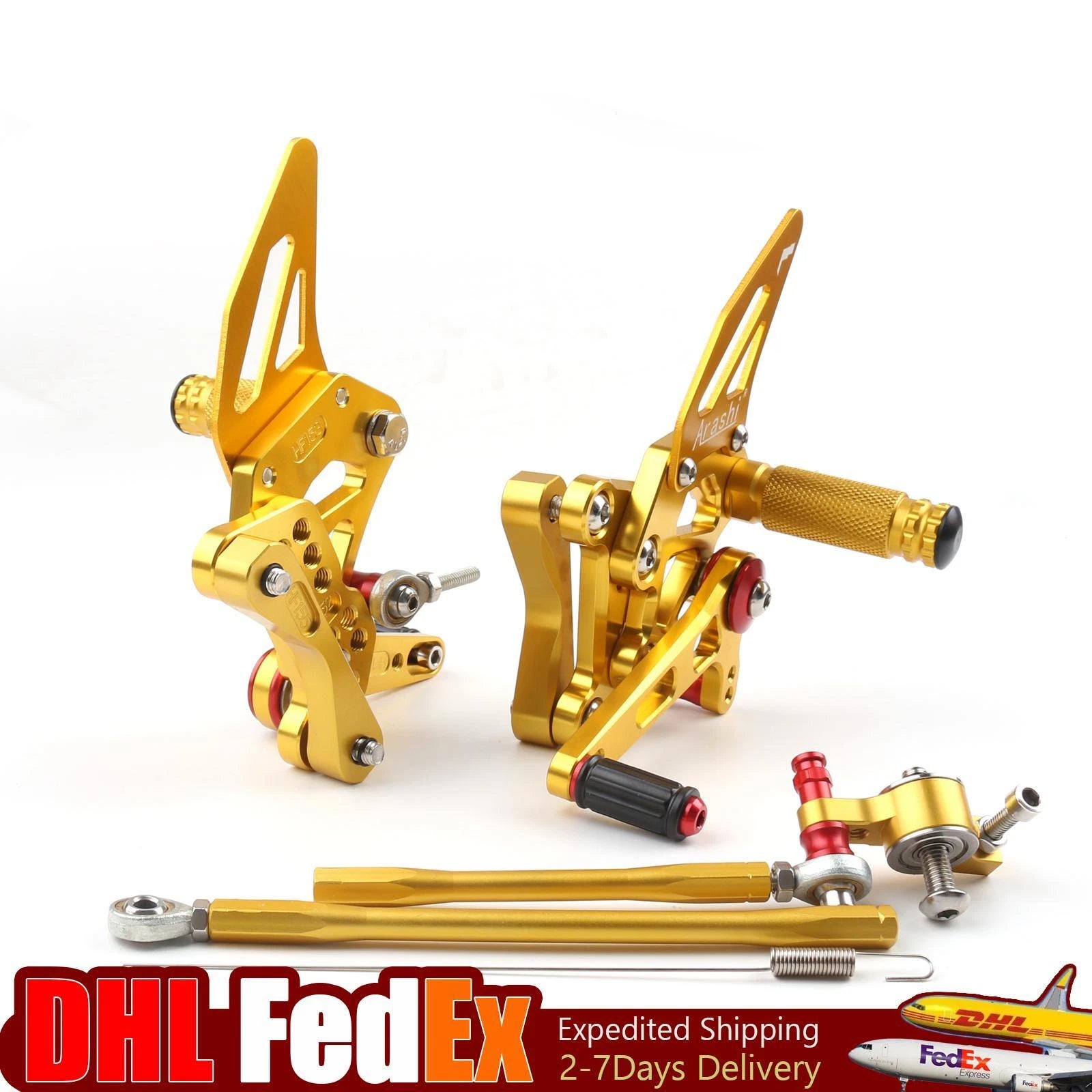 Rearset Rear Set for Ducati 848 1098 1098S 1098R 1198 (2008–2015) Gold