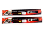 400mm White/Chrome Rear Shock Absorbers for Suzuki DR500S