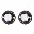 Set of 4 T4.7 Neo Wedge LED Blue 12mm 12V 5050 1SMD Light Bulbs