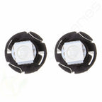 Set of 4 T4.7 Neo Wedge LED Blue 12mm 12V 5050 1SMD Light Bulbs