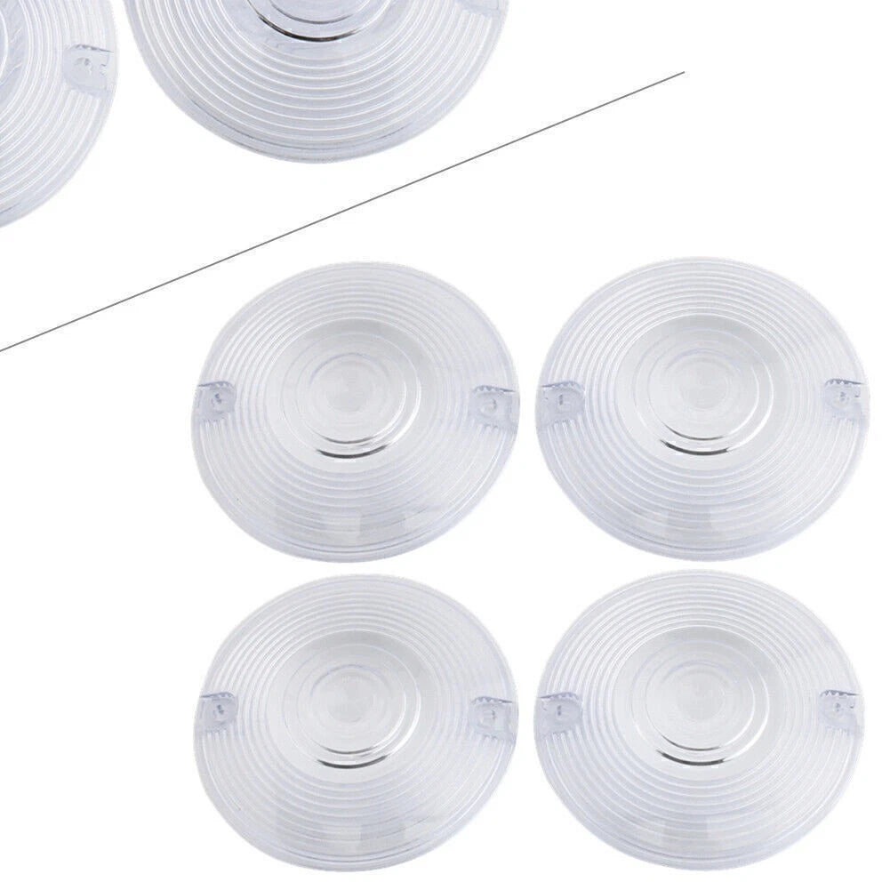 Set of 4 Turn Signal Light Indicator Cover Lens for Harley Davidson Electra Glide