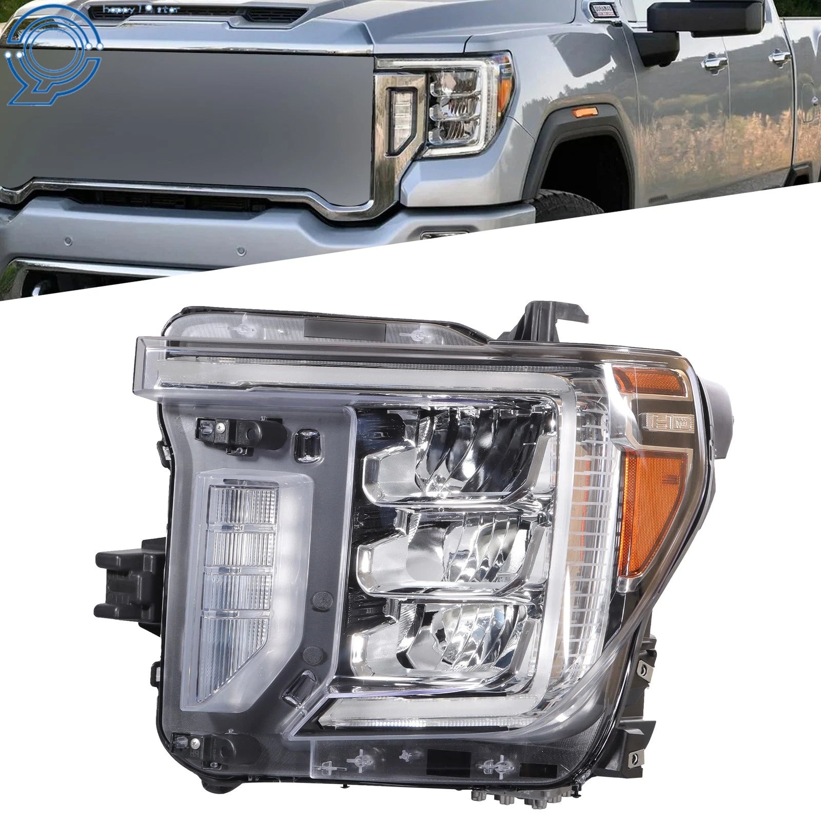 Full LED Headlight Assembly for GMC Sierra 2500/3500 HD (2020–2023)