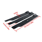 3 Pack Blade for Hustler Raptor SD/SDX/Fastrak X (Fits 54" Deck)