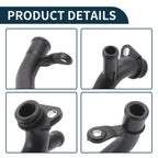 Radiator Hose Coolant Tube for Audi A3 (2008–2017) Plastic Black