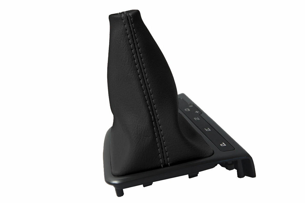 Leather Automatic Shift Boot Cover for Kia Optima (2011–2015) Black