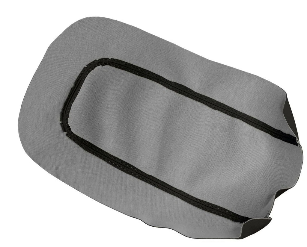 Leather Console Lid Armrest Cover for Mitsubishi Eclipse (2006–2012) Red Stitch