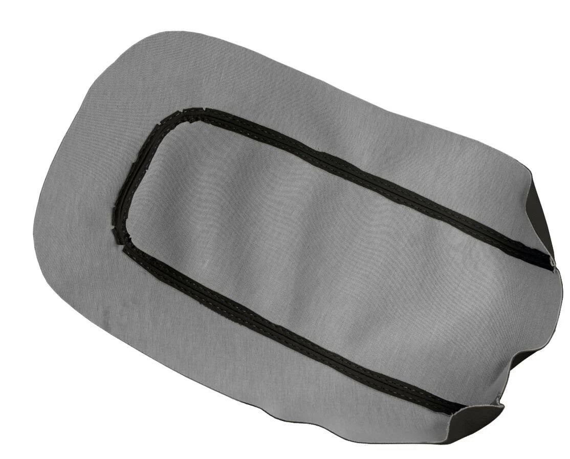 Leather Console Lid Armrest Cover for Mitsubishi Eclipse (2006–2012) Red Stitch