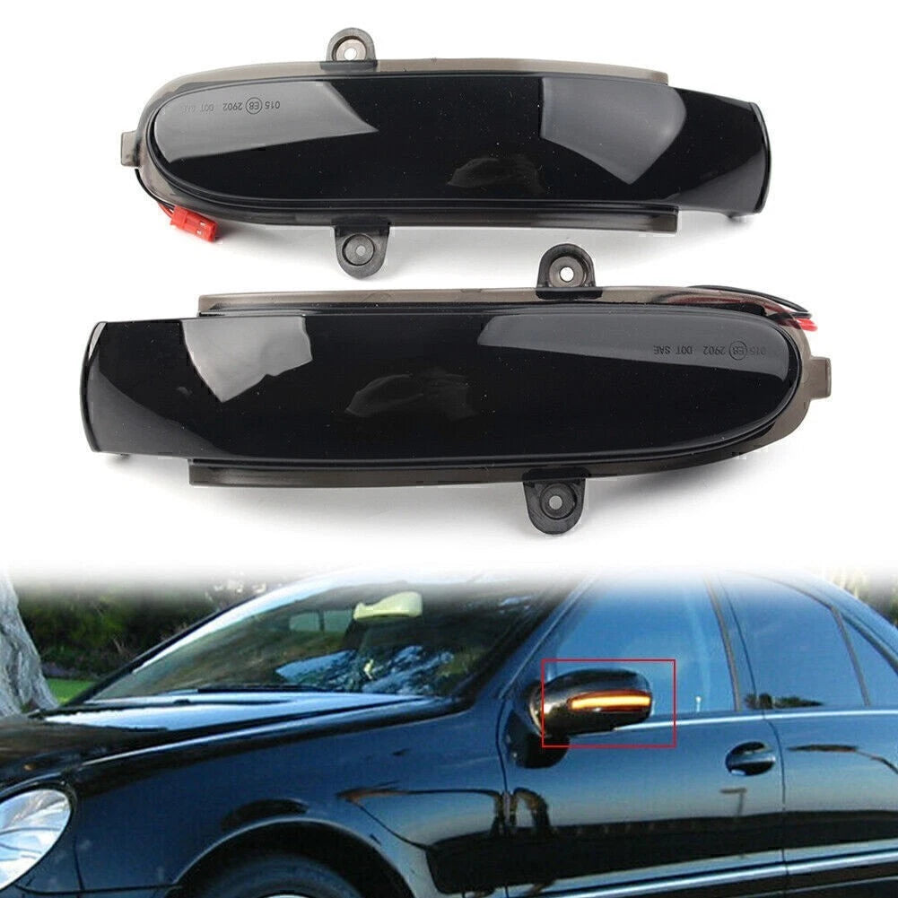 LED Mirror Dynamic Turn Signal Light for Benz C Class W203 S203 CL203 (2001–2007)