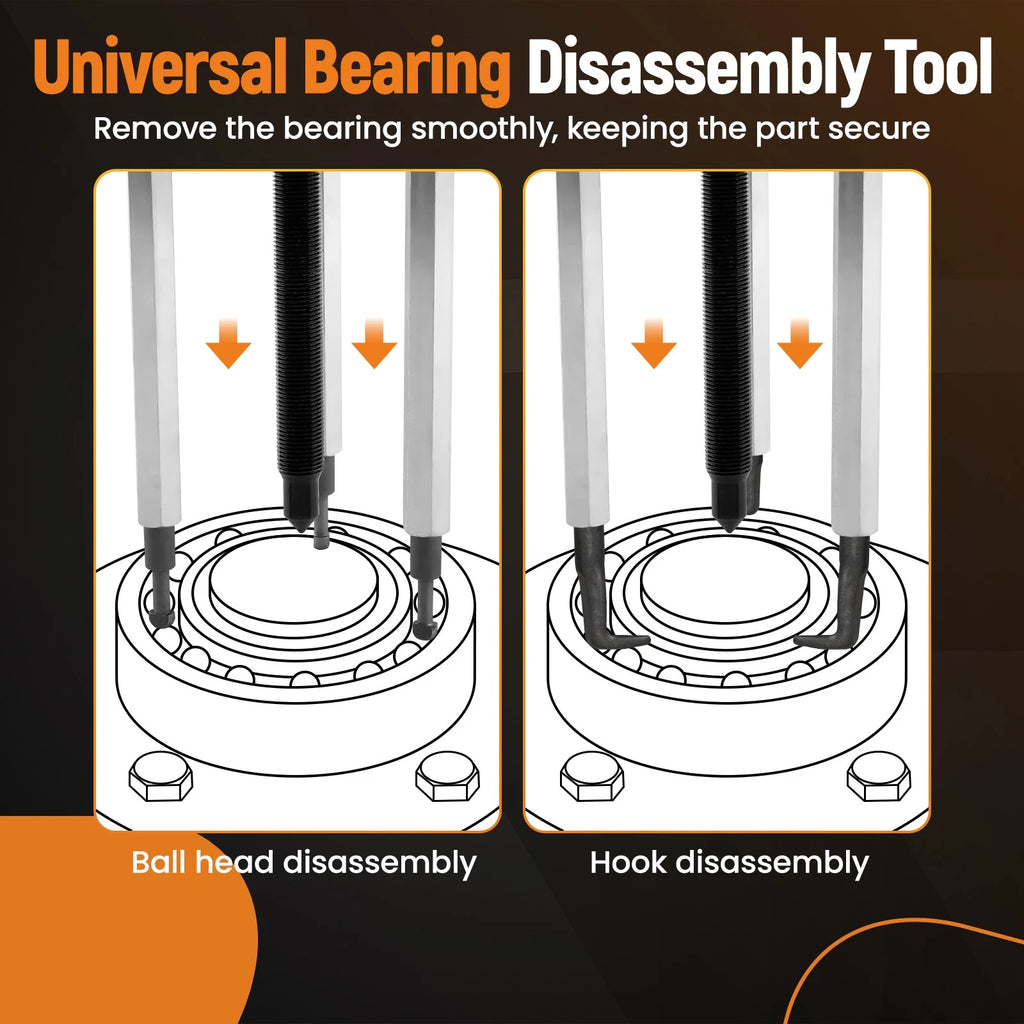 3-Jaw Bearing Puller Tool for Automotive Applications