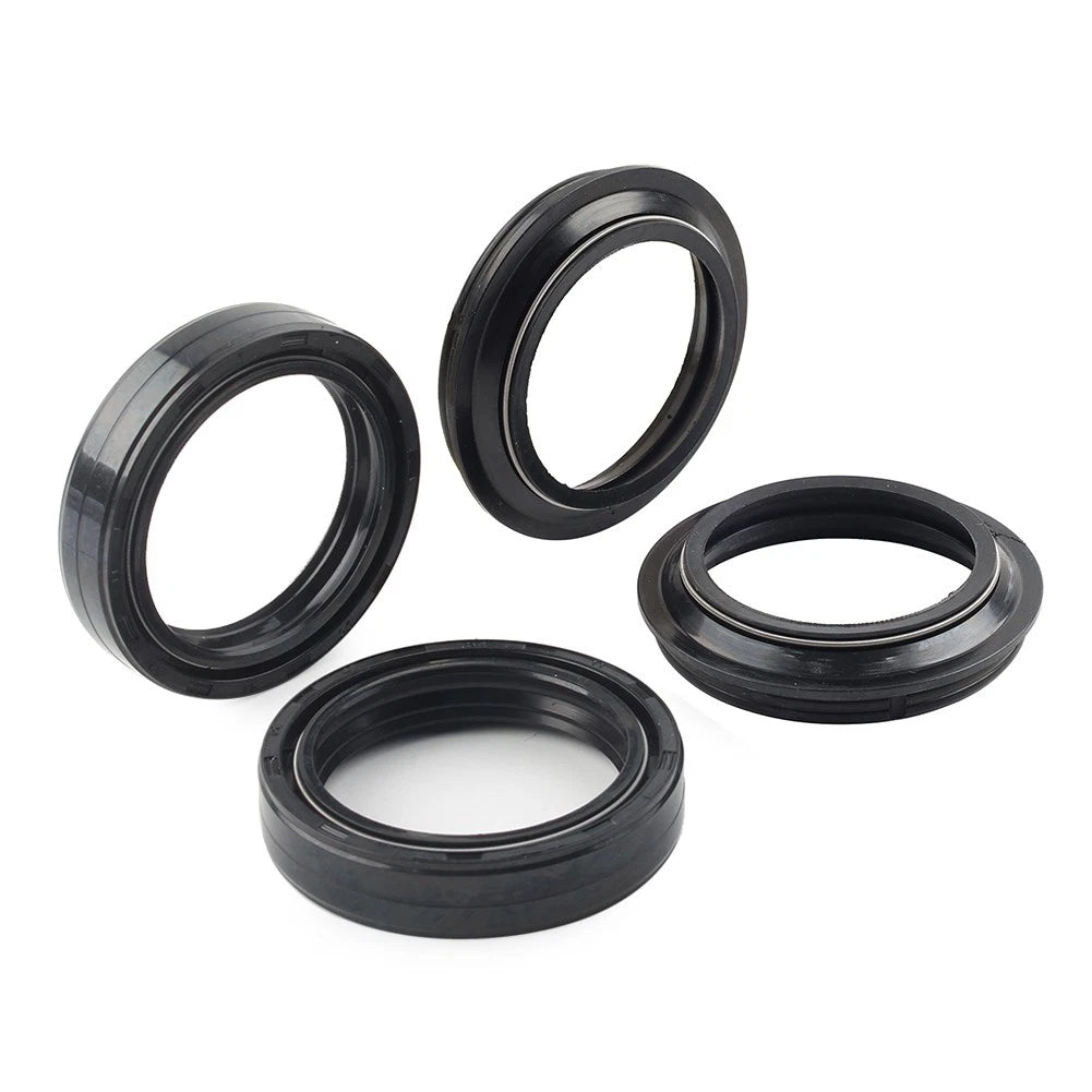 Set of 4 Front Fork Damper Shock Absorber Oil Seals for Motorcycle (47X58-11 MM)