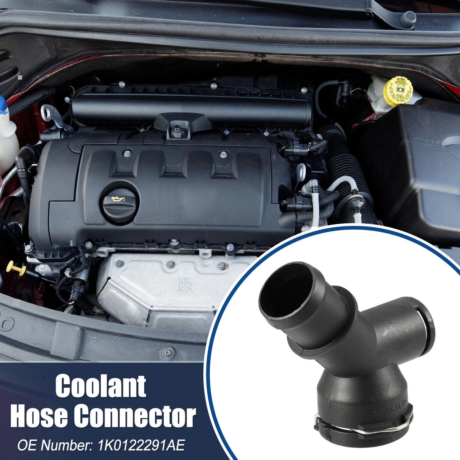 Radiator Coolant Hose Flange 1K0122291AE for Audi A3 (2006–2013)